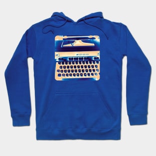 Orange Retro Typewriter, Gift for Writer Hoodie